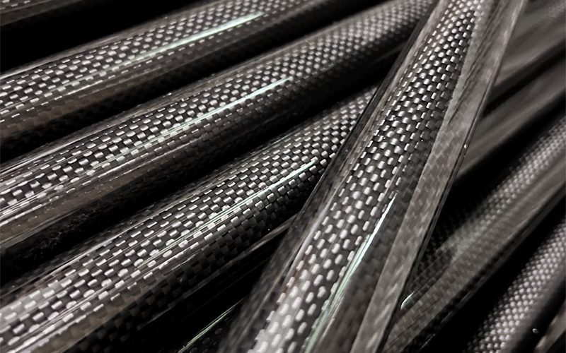 plain glossy carbon fiber tube